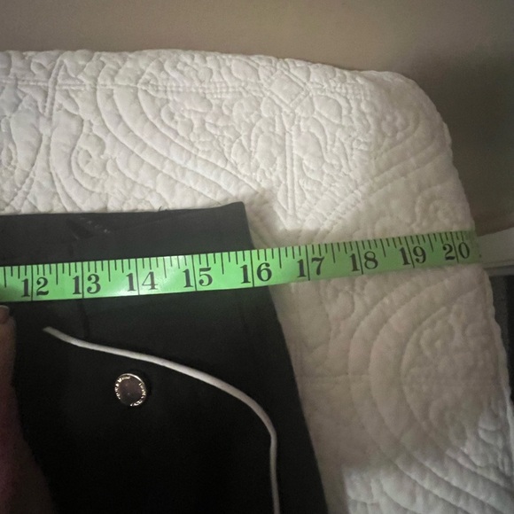 Ivanka Trump Black Tulip Hem White Piping Compression Ankle Slim Pant, size 8 - Picture 9 of 12